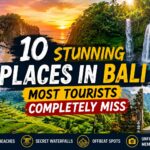 secret Bali locations tropical waterfall in jungle